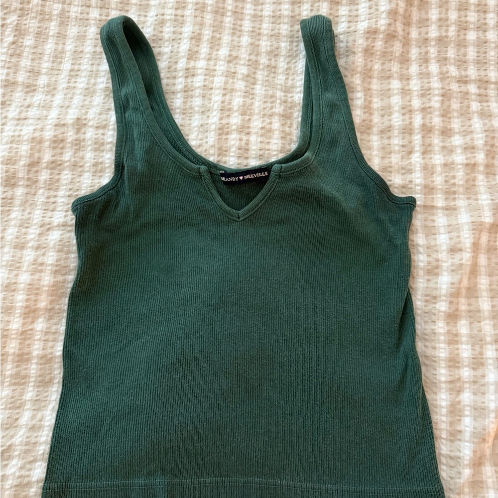 Brandy Melville Forest Green Tank Top